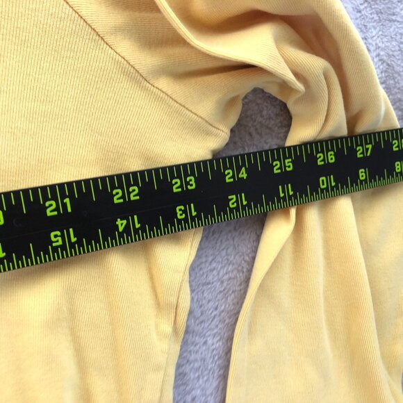 Lands End Womens Sweater Size XL Yellow 3/4 Sleeve Casual Top Pullover Knit - Picture 5 of 10
